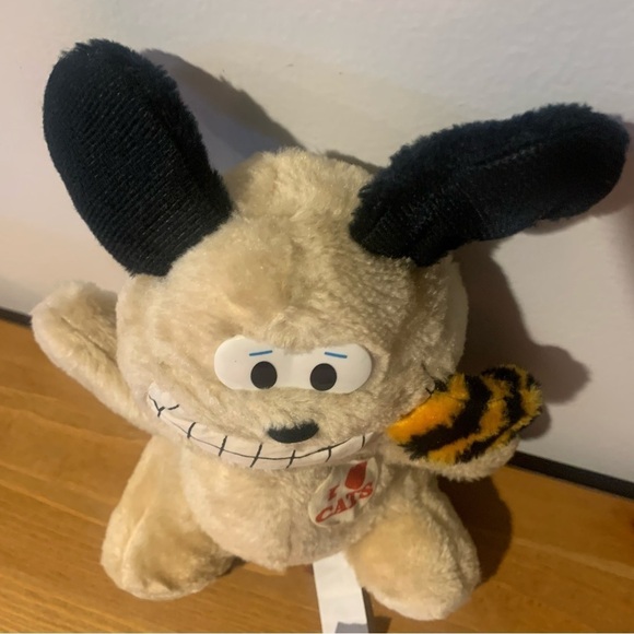 Vintage Acme Novelty Plush Dog with Garfield Cat Tail I LOVE CATS 11 - Picture 10 of 13